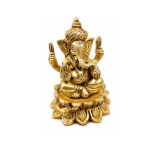 KALARAMBH Brass Ganesha 2.8 Inch, 1 Pcs