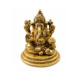 KALARAMBH Brass Ganesha 2.5 Inch, 1 Pcs