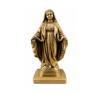 KALARAMBH Brass Mother Mary 6.2 Inch, 1 Pcs