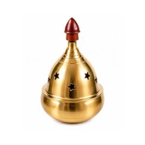 KALARAMBH Brass Akhand Diya 4.2 Inch, 2 Pcs