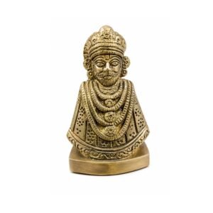KALARAMBH Brass Khatu Shyam 3.5 Inch, 1 Pcs