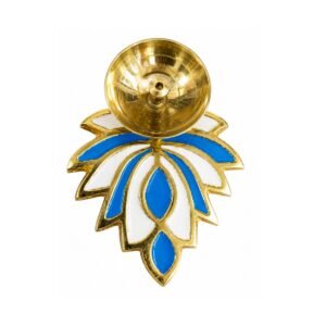 KALARAMBH Brass Rangoli Diya 0.8 Inch, 1 Pcs