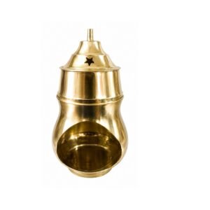 KALARAMBH Brass Akhand Diya 5.2 Inch, 3 Pcs