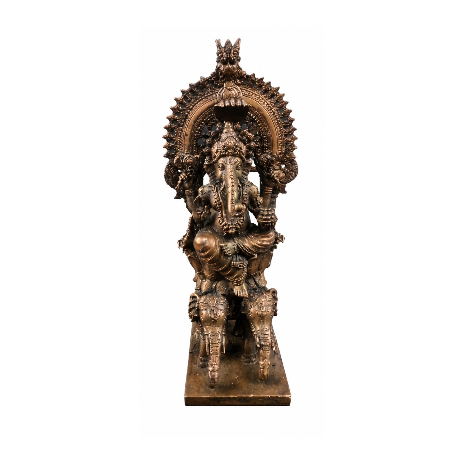 KALARAMBH Brass Ganesha 7.3 Inch, 1 Pcs KALARAMBH Brass Ganesha 7.3 Inch, 1 Pcs