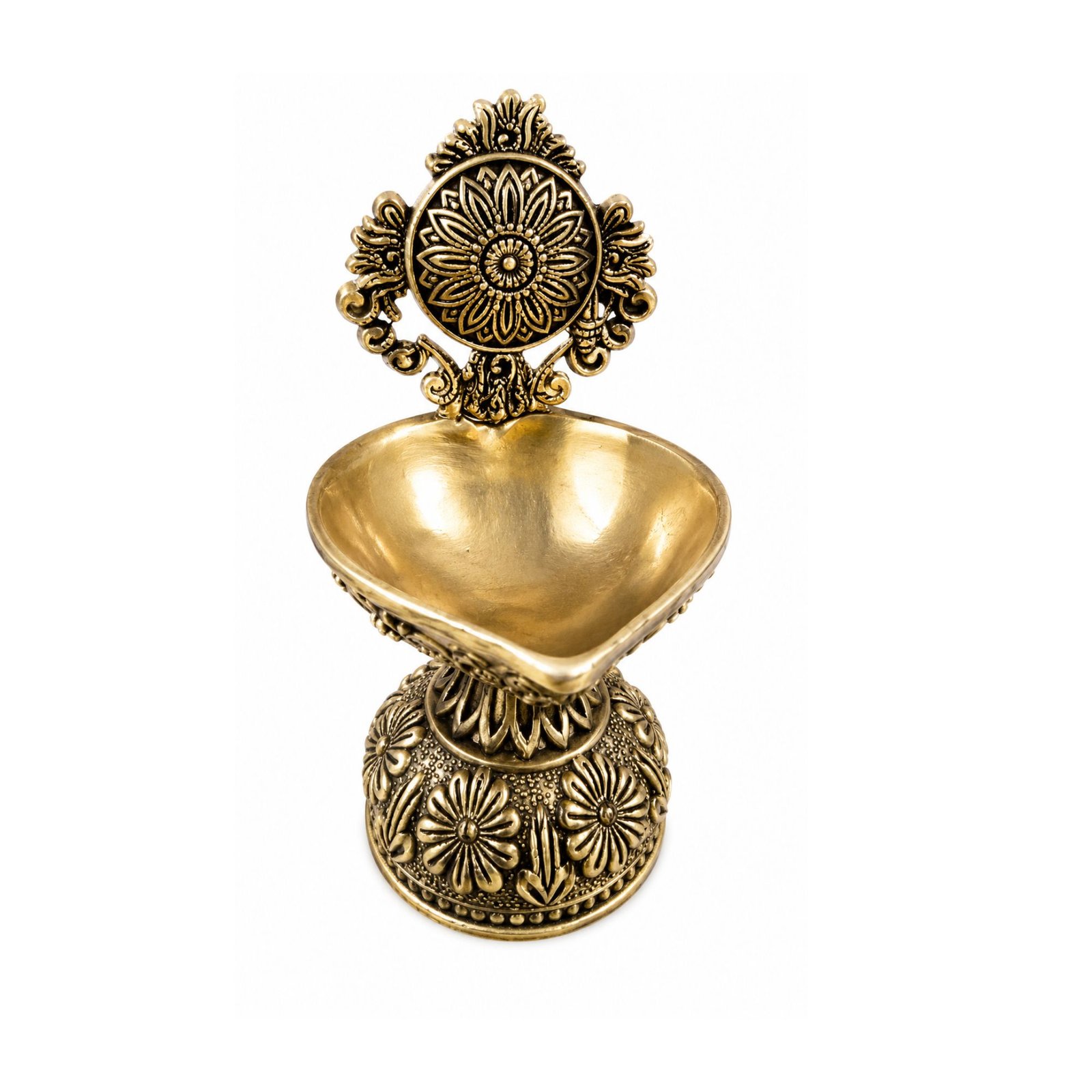 KALARAMBH Brass Chakkar Diya 4 Inch, 1 Pcs KALARAMBH Brass Chakkar Diya 4 Inch, 1 Pcs