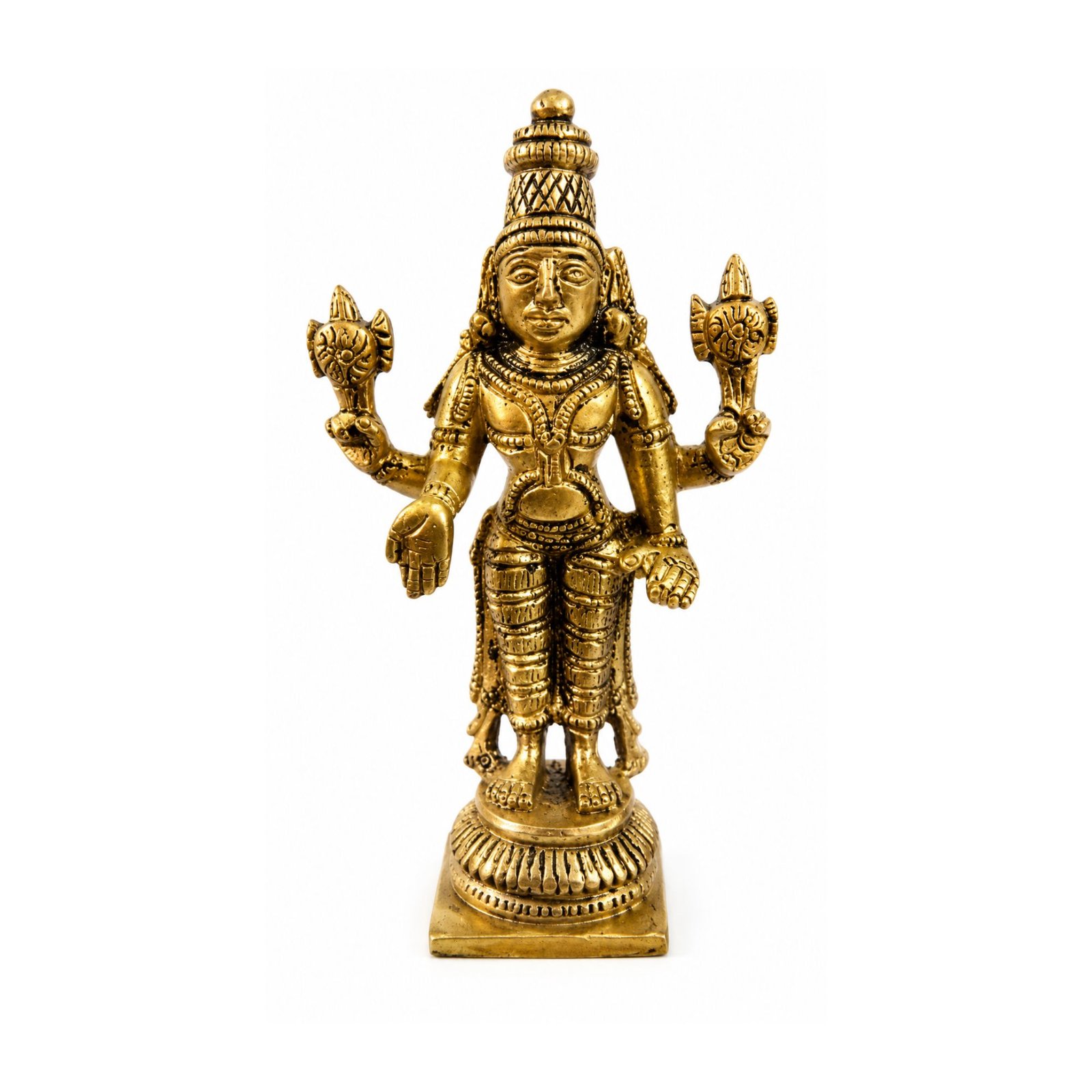 KALARAMBH Brass Vishnu 3.2 Inch, 1 Pcs KALARAMBH Brass Vishnu 3.2 Inch, 1 Pcs