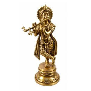 KALARAMBH Brass Krishna 11.5 Inch, 1 Pcs