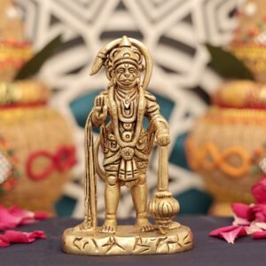 Brass Hanuman 4.1 Inch KBH12475