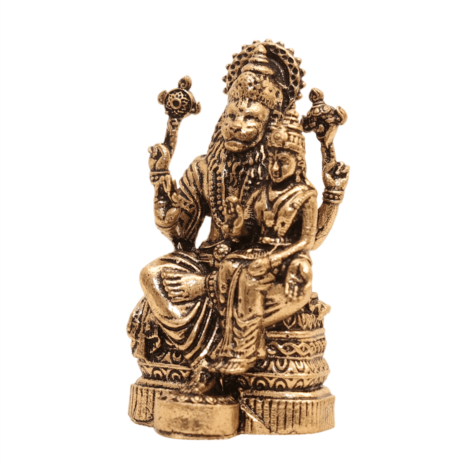 brass Narshimha standing 5 Inch KBH12482 brass Narshimha standing 5 Inch KBH12482
