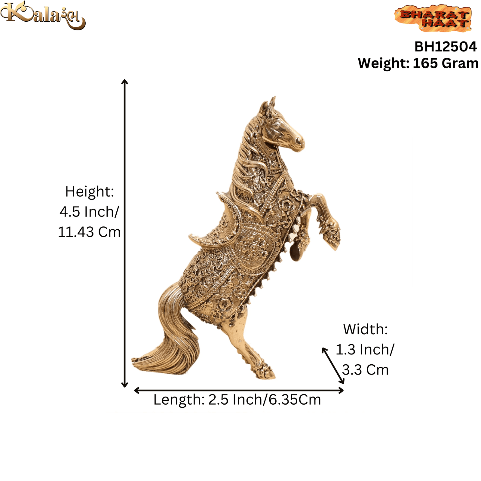 Brass Jumping Horse 4.5 Inch KBH12504 Brass Jumping Horse 4.5 Inch KBH12504
