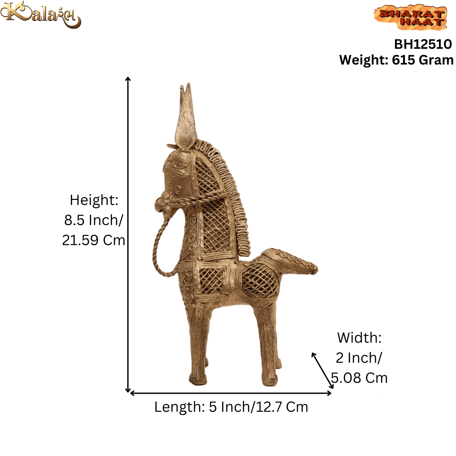 brass Horse 8.5 Inch KBH12510 brass Horse 8.5 Inch KBH12510