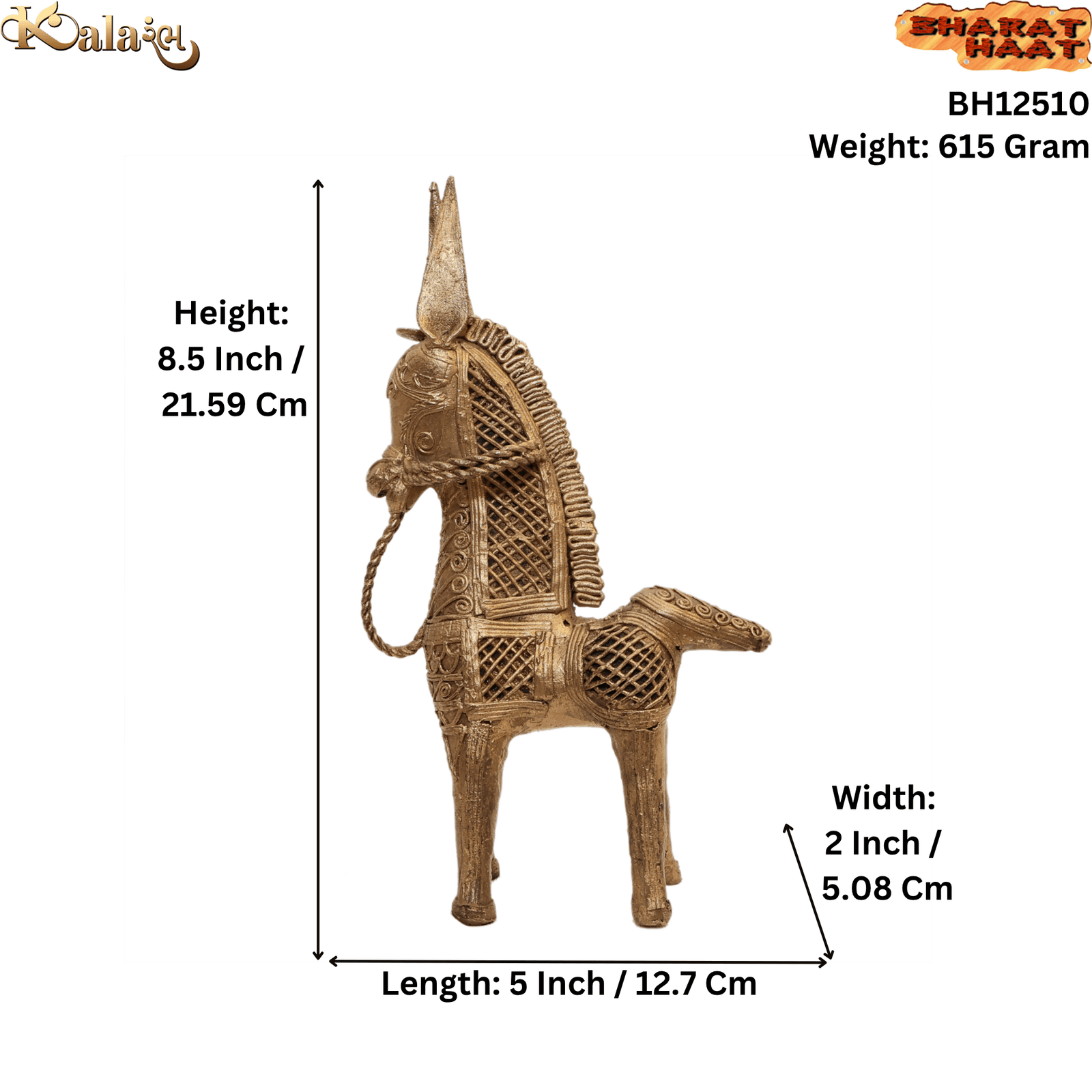 brass Horse 8.5 Inch KBH12510 brass Horse 8.5 Inch KBH12510