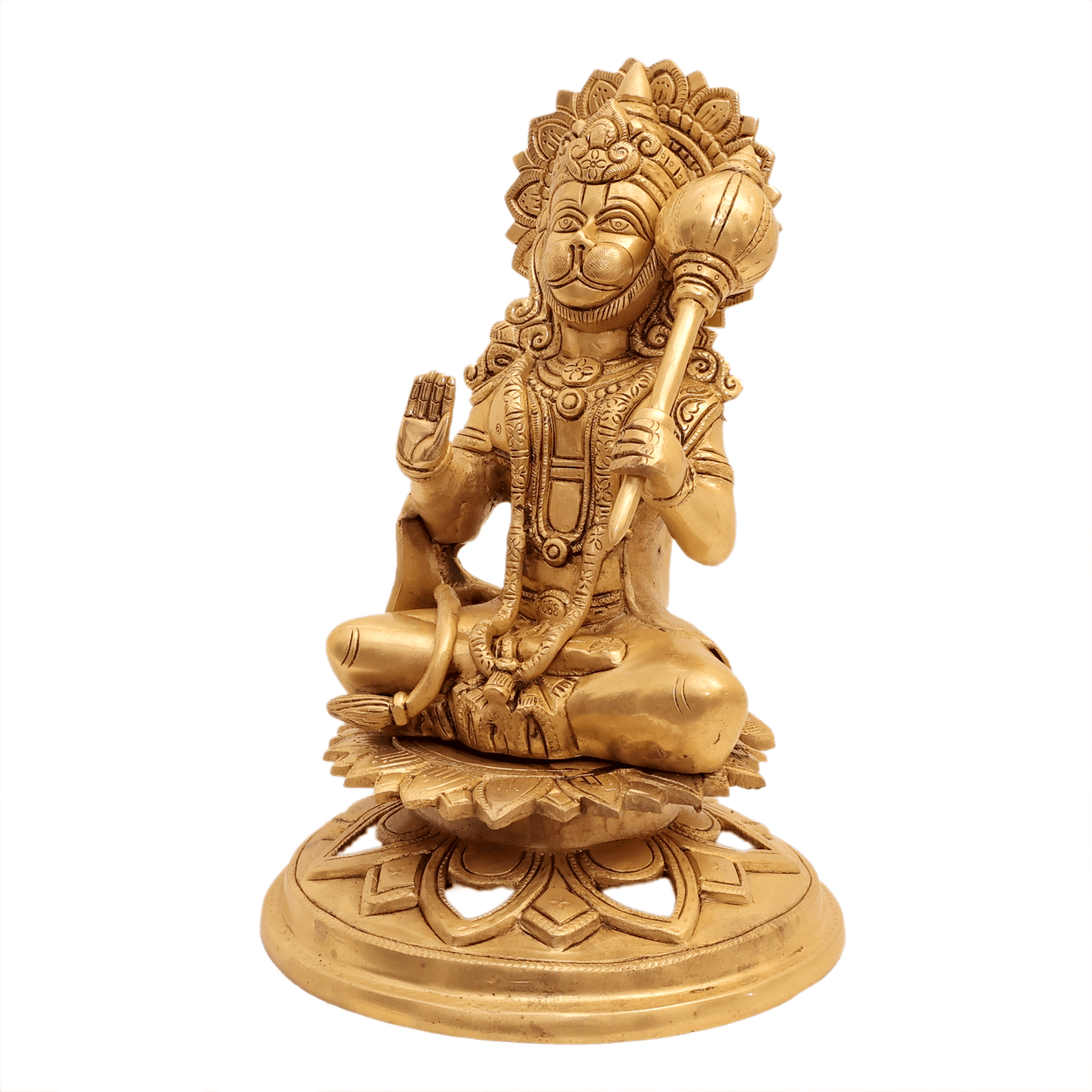 brass Hanuman 11.5 Inch KBH12520 brass Hanuman 11.5 Inch KBH12520