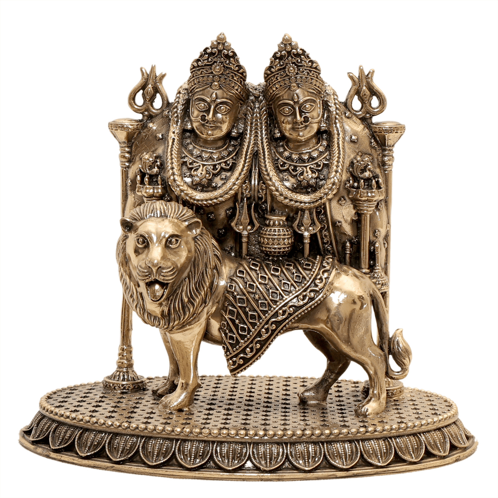 brass Chamunda Maa 6 Inch KBH12521 brass Chamunda Maa 6 Inch KBH12521