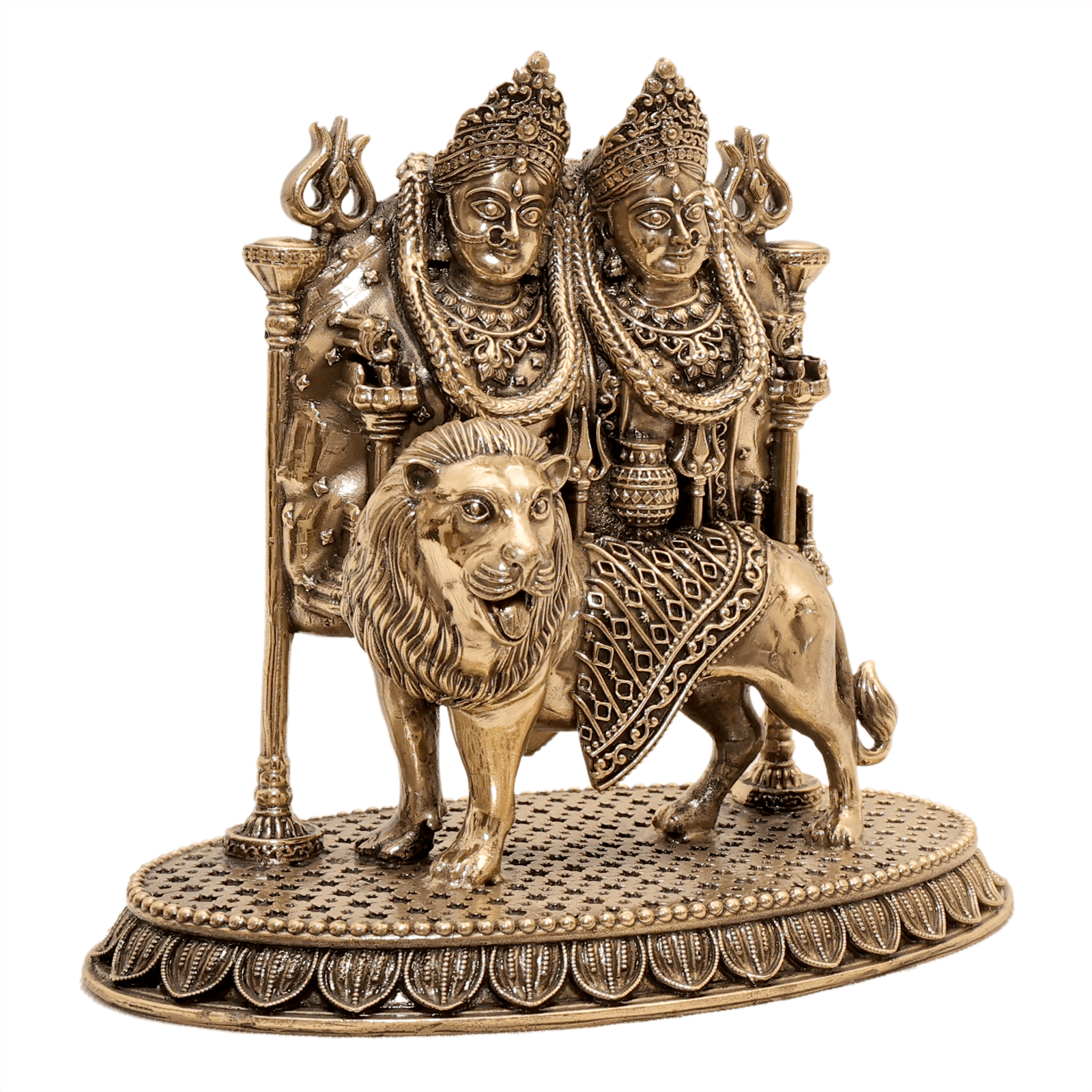 brass Chamunda Maa 6 Inch KBH12521 brass Chamunda Maa 6 Inch KBH12521