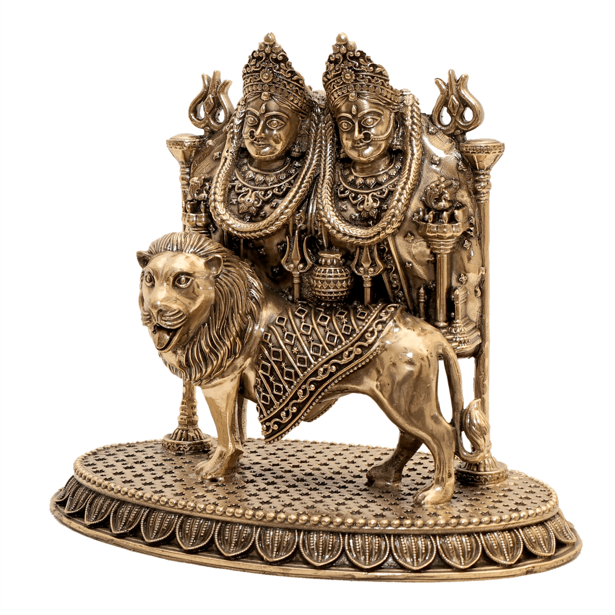 brass Chamunda Maa 6 Inch KBH12521 brass Chamunda Maa 6 Inch KBH12521