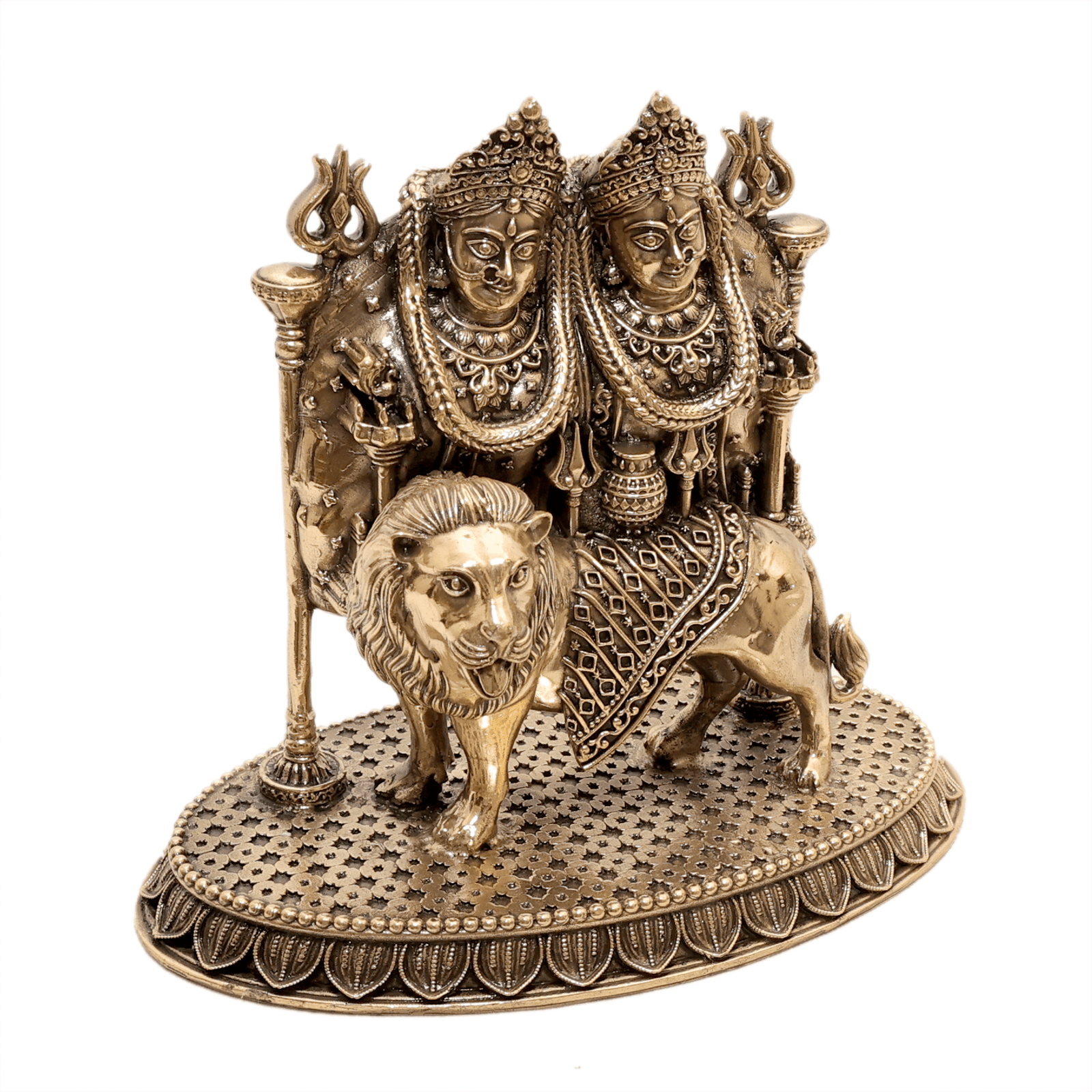 brass Chamunda Maa 6 Inch KBH12521 brass Chamunda Maa 6 Inch KBH12521