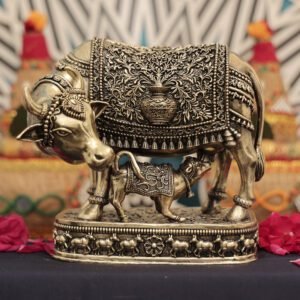 brass Cow and Calf 8.5 Inch KBH12510