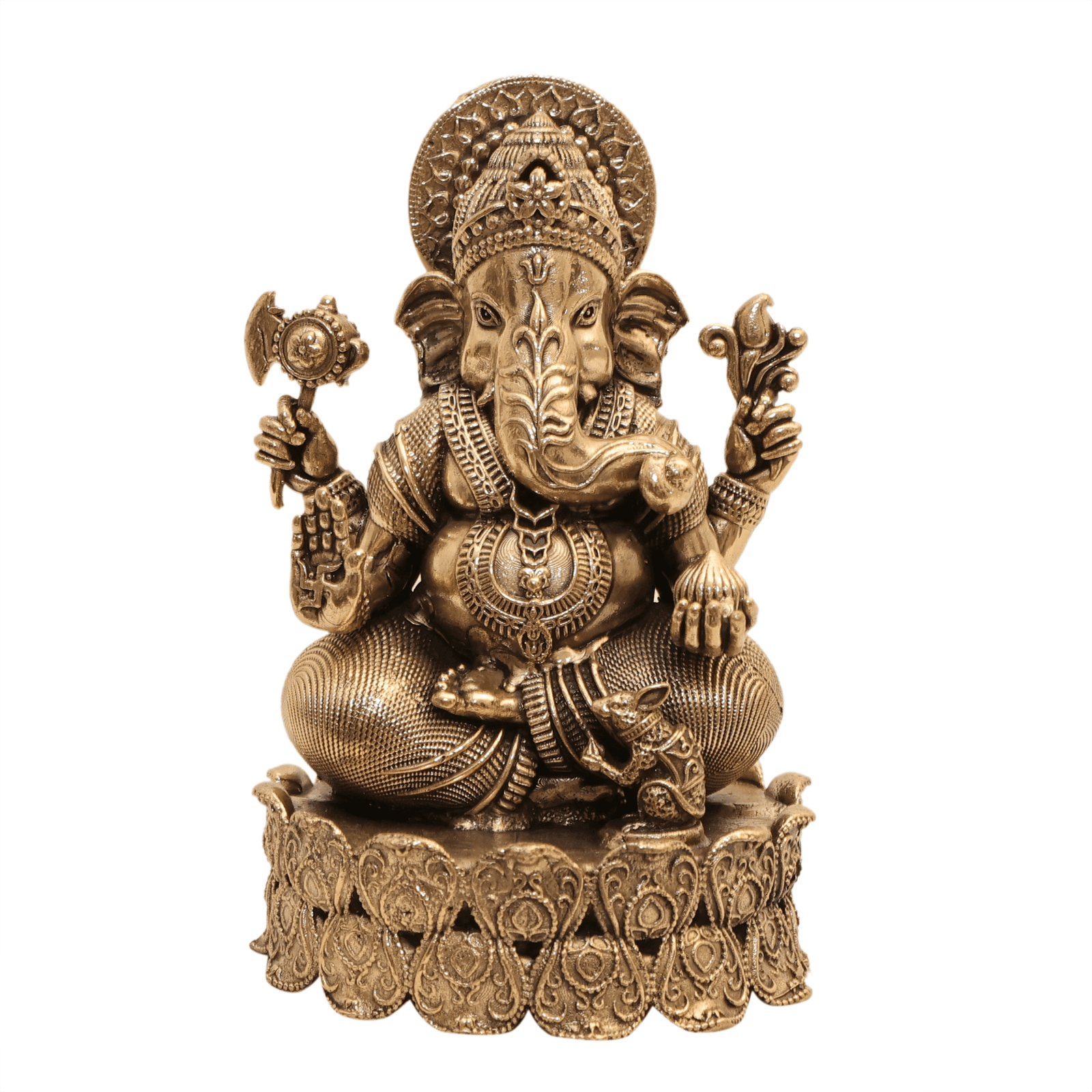 brass Ganesh 4.2 Inch KBH12525 brass Ganesh 4.2 Inch KBH12525