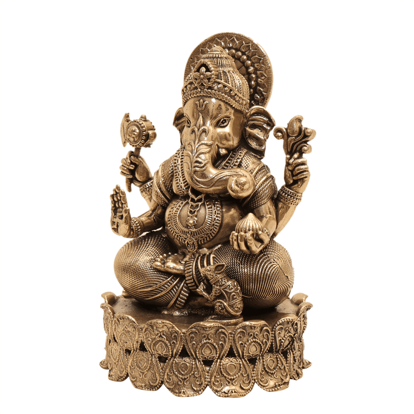 brass Ganesh 4.2 Inch KBH12525 brass Ganesh 4.2 Inch KBH12525
