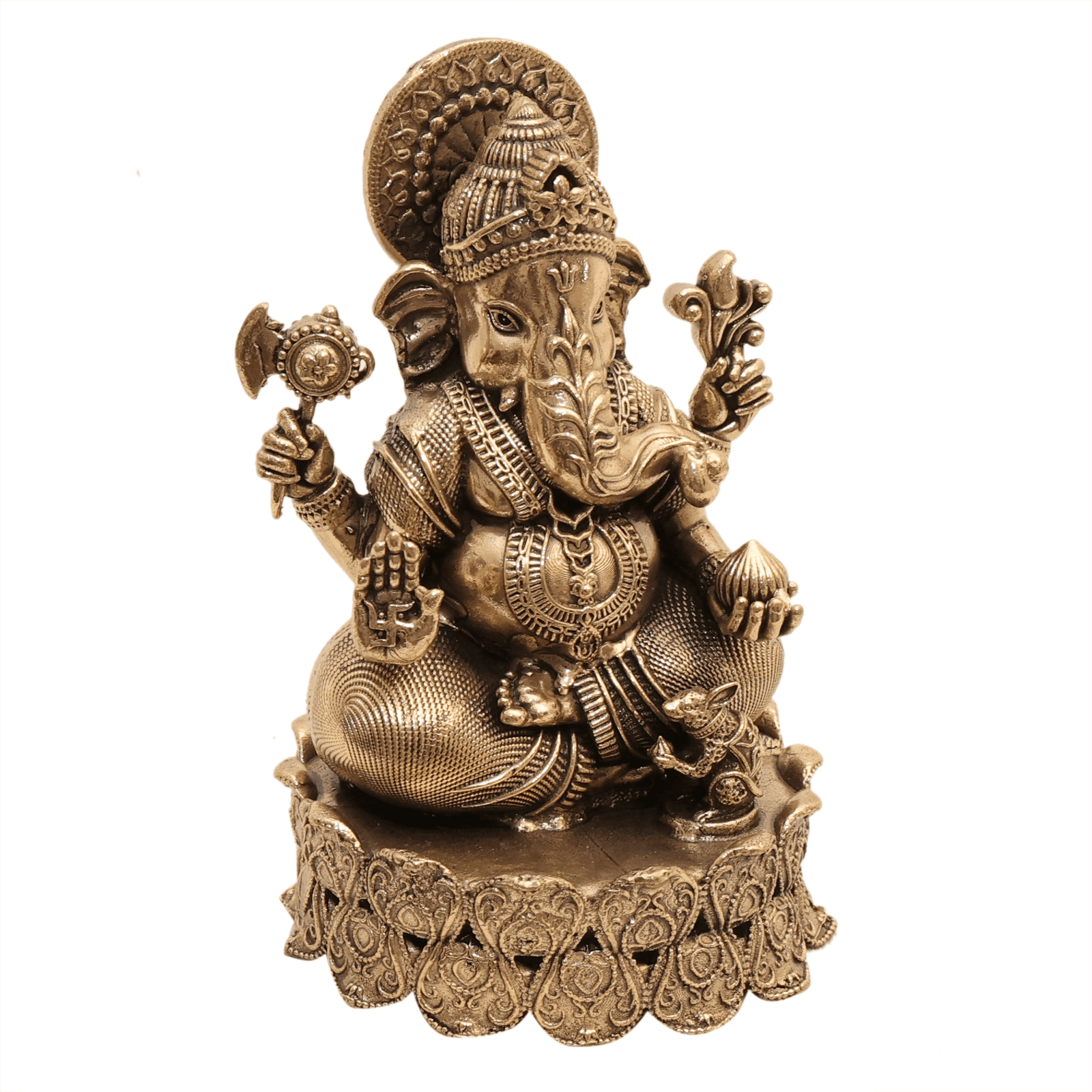 brass Ganesh 4.2 Inch KBH12525 brass Ganesh 4.2 Inch KBH12525