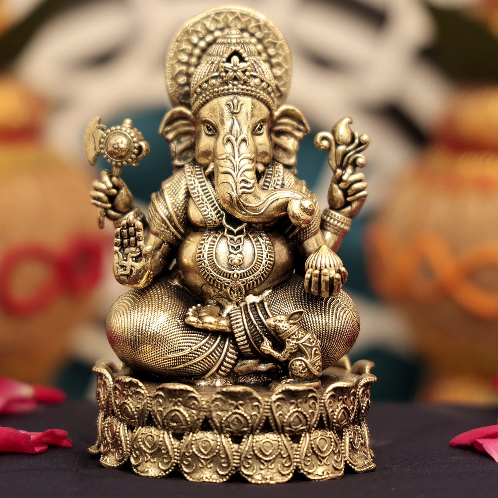 brass Ganesh 4.2 Inch KBH12525 brass Ganesh 4.2 Inch KBH12525