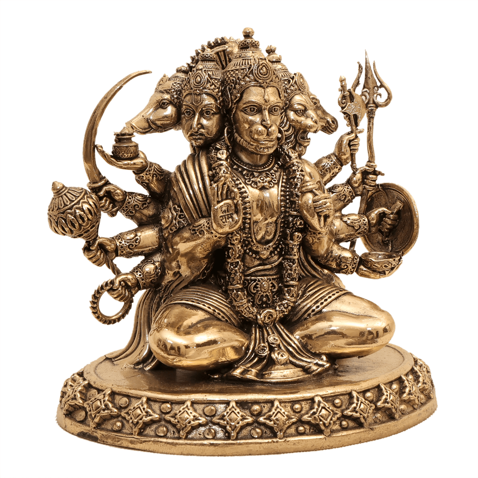 brass panchmukhi Hanuman 5 Inch KBH12526 brass panchmukhi Hanuman 5 Inch KBH12526