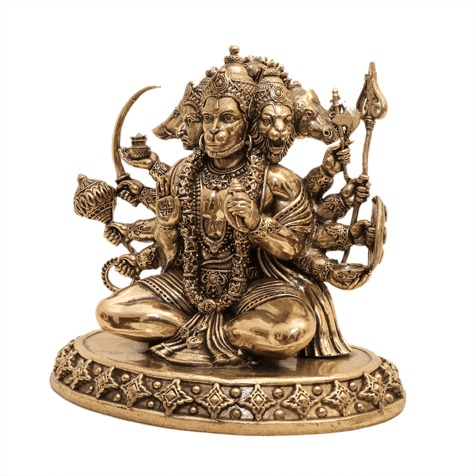 brass panchmukhi Hanuman 5 Inch KBH12526 brass panchmukhi Hanuman 5 Inch KBH12526
