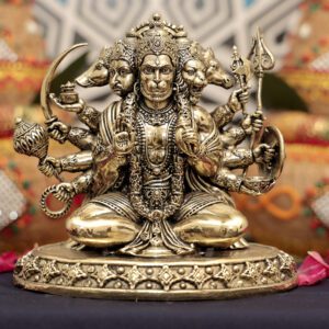 brass panchmukhi Hanuman 5 Inch KBH12526