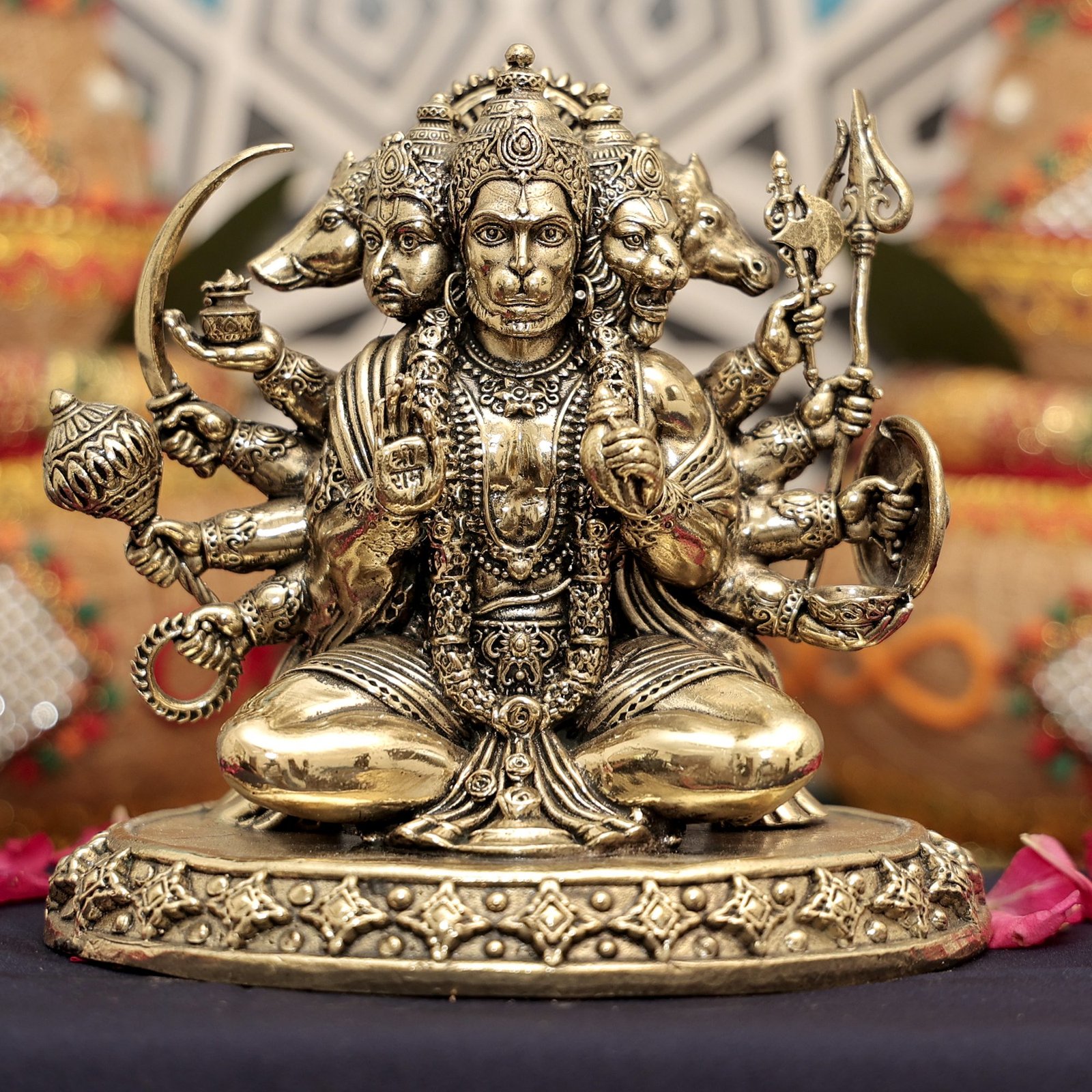 brass panchmukhi Hanuman 5 Inch KBH12526 brass panchmukhi Hanuman 5 Inch KBH12526