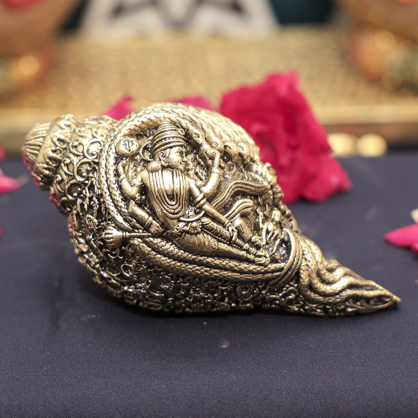 brass Vishnu sankh 2.2 Inch KBH12530 brass Vishnu sankh 2.2 Inch KBH12530