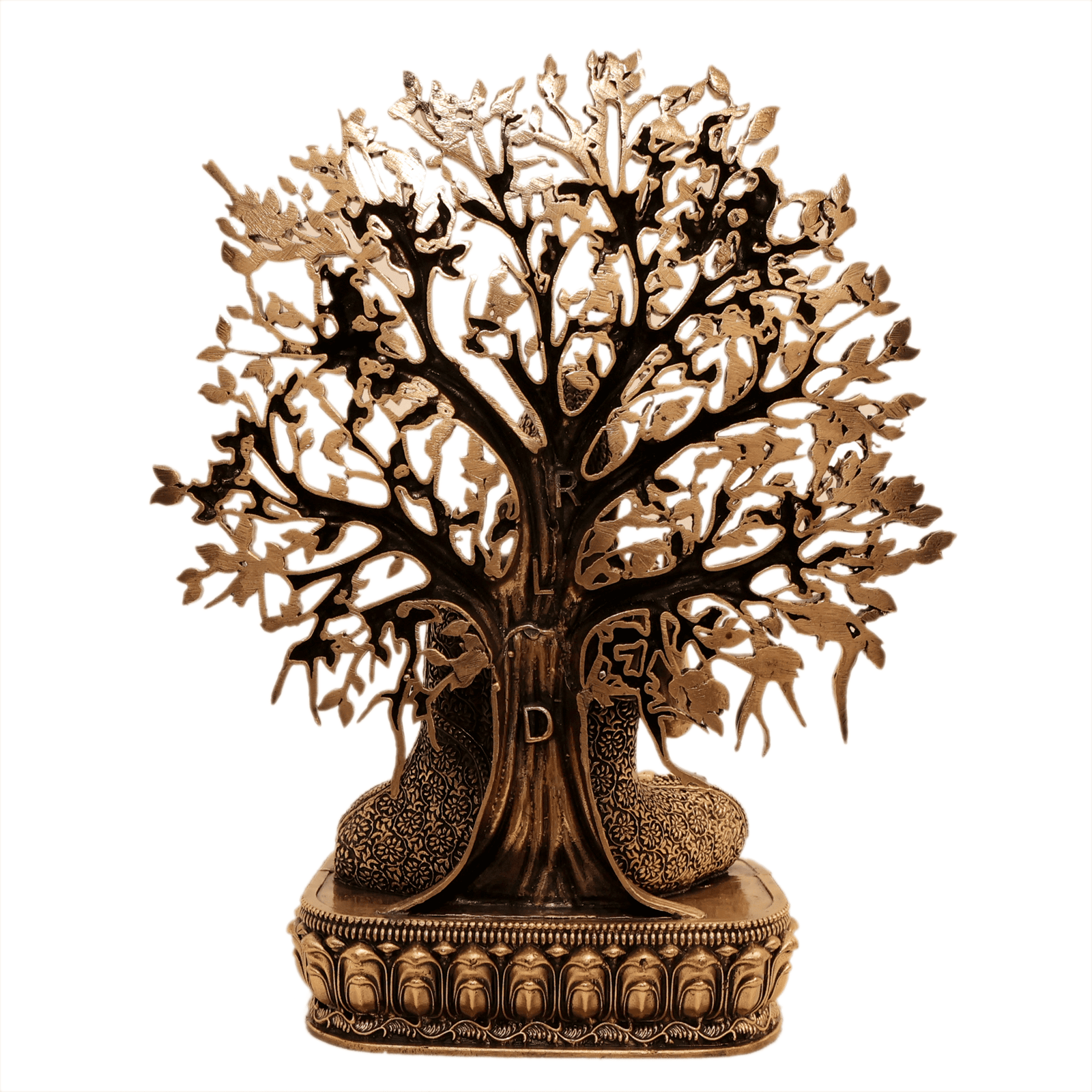 brass Buddha With Tree 9.8 Inch KBH12567 brass Buddha With Tree 9.8 Inch KBH12567