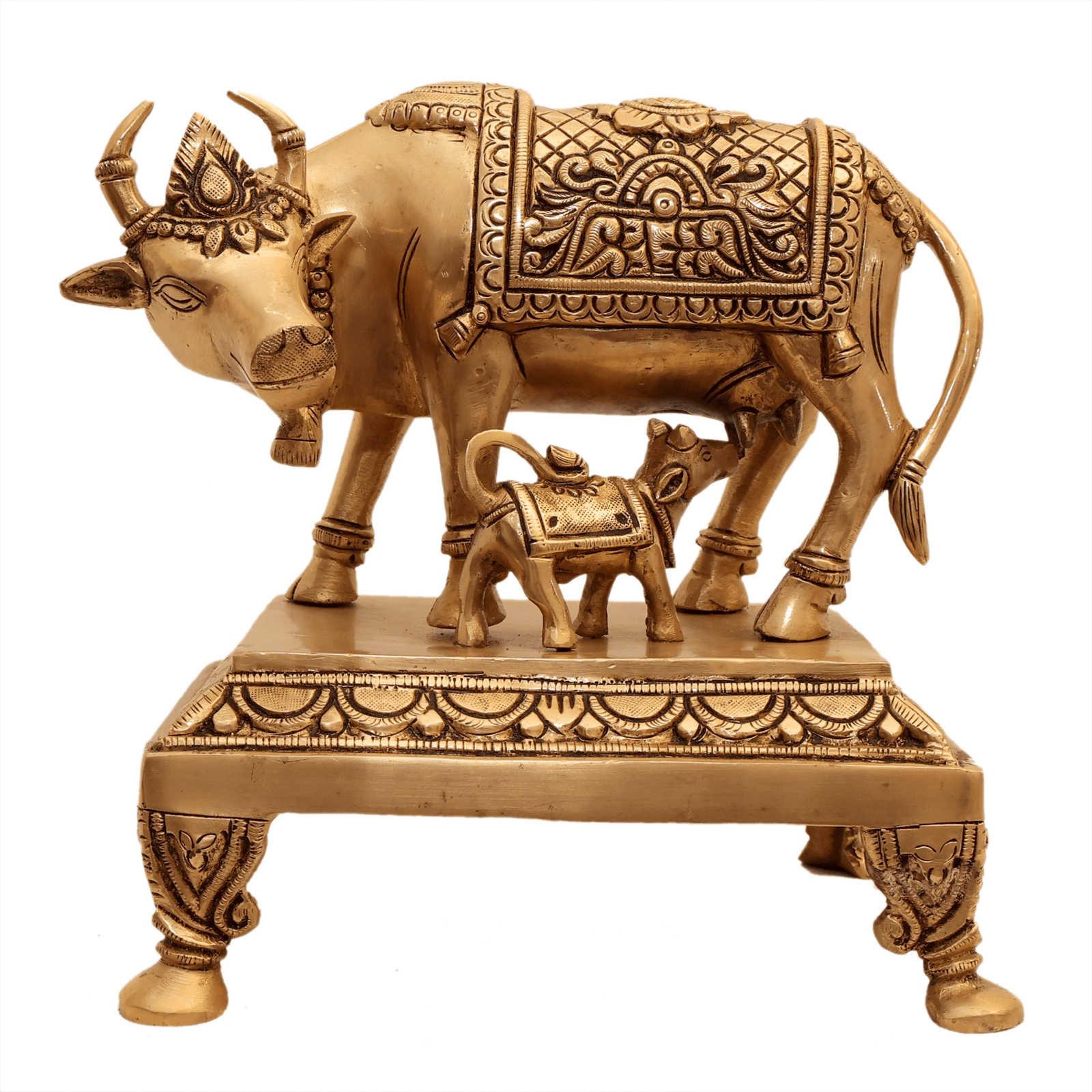 Brass Cow & Calf 8.7 Inch KBH12581 Brass Cow & Calf 8.7 Inch KBH12581
