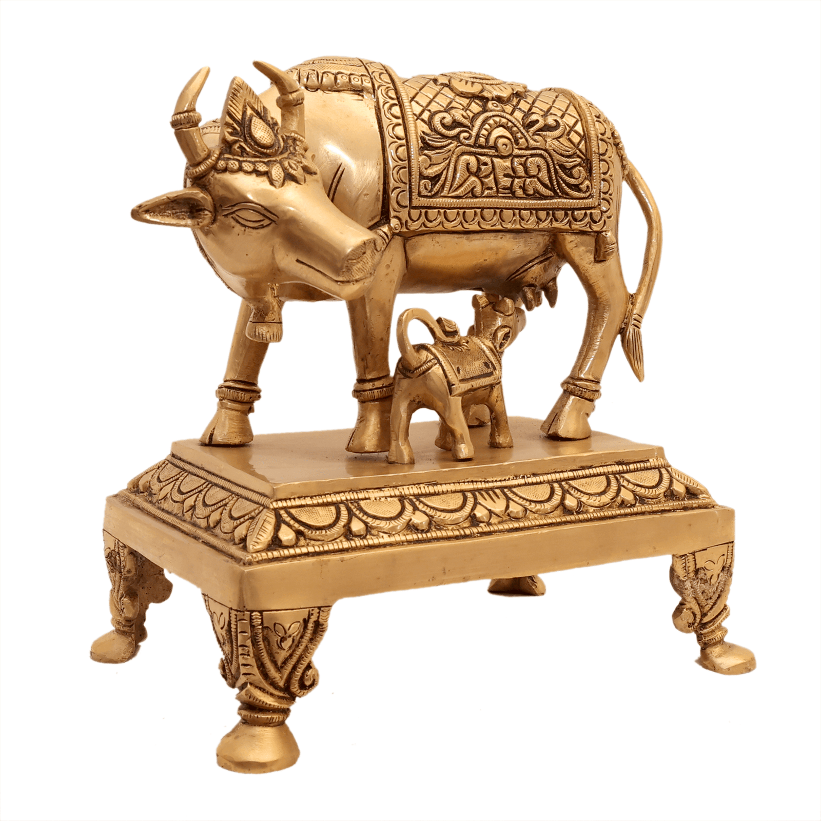 Brass Cow & Calf 8.7 Inch KBH12581 Brass Cow & Calf 8.7 Inch KBH12581
