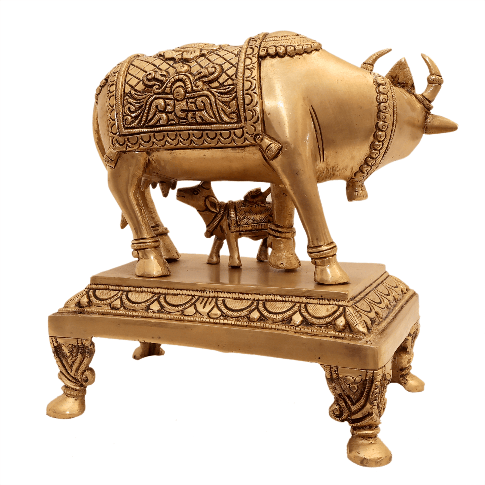 Brass Cow & Calf 8.7 Inch KBH12581 Brass Cow & Calf 8.7 Inch KBH12581