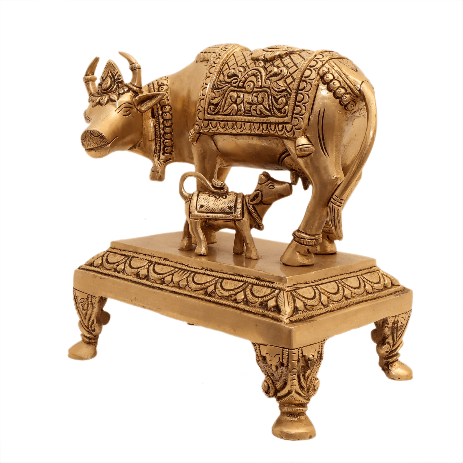Brass Cow & Calf 8.7 Inch KBH12581 Brass Cow & Calf 8.7 Inch KBH12581