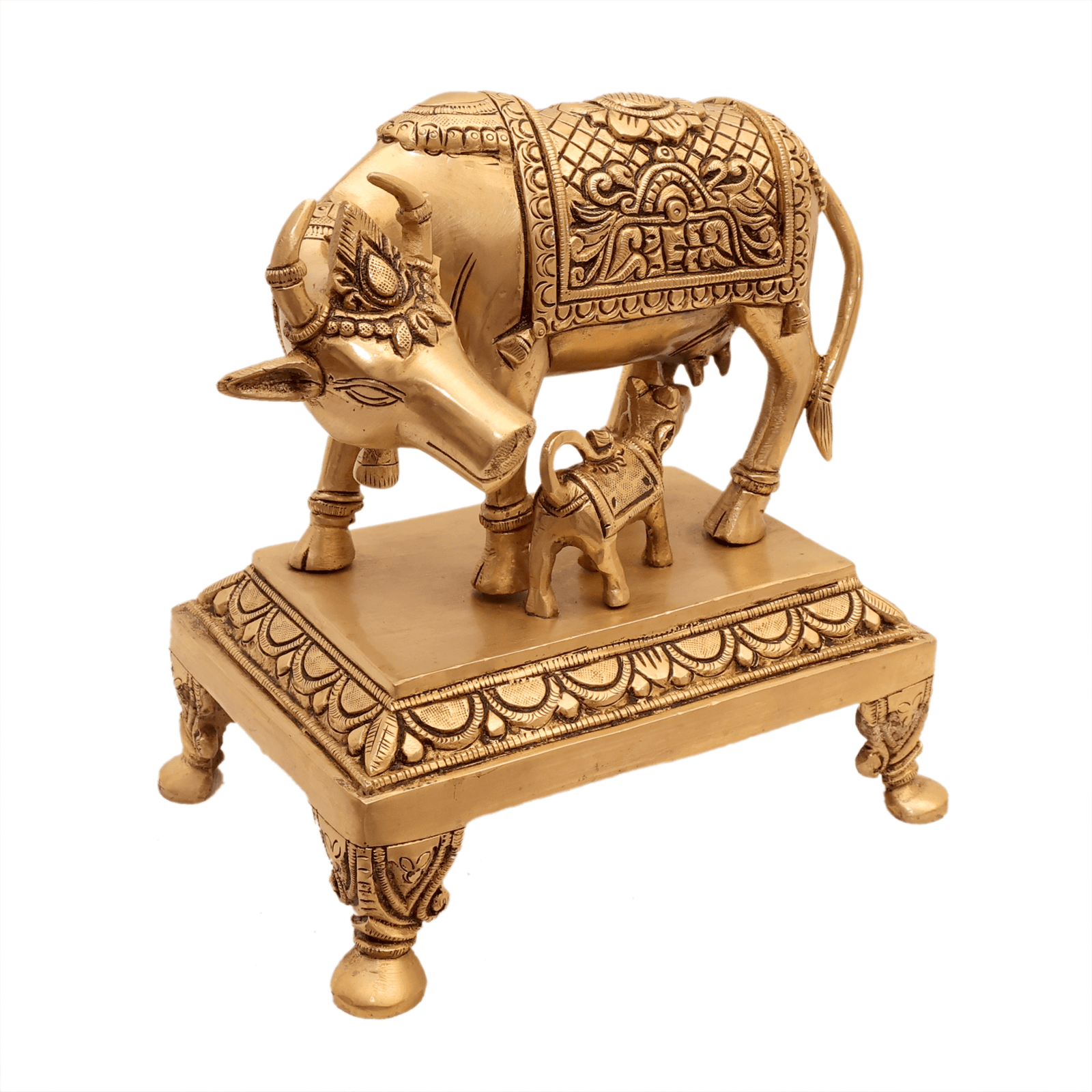 Brass Cow & Calf 8.7 Inch KBH12581 Brass Cow & Calf 8.7 Inch KBH12581