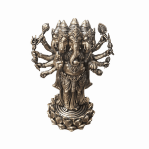 KALARAMBH Brass Panchmukhi Ganesh 6 Inch, 1 Pcs