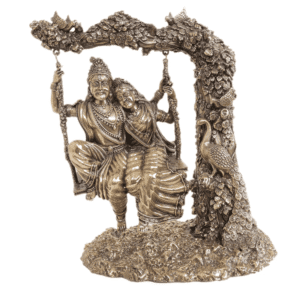 KALARAMBH Brass Radha Krishna 4 Inch, 1 Pcs