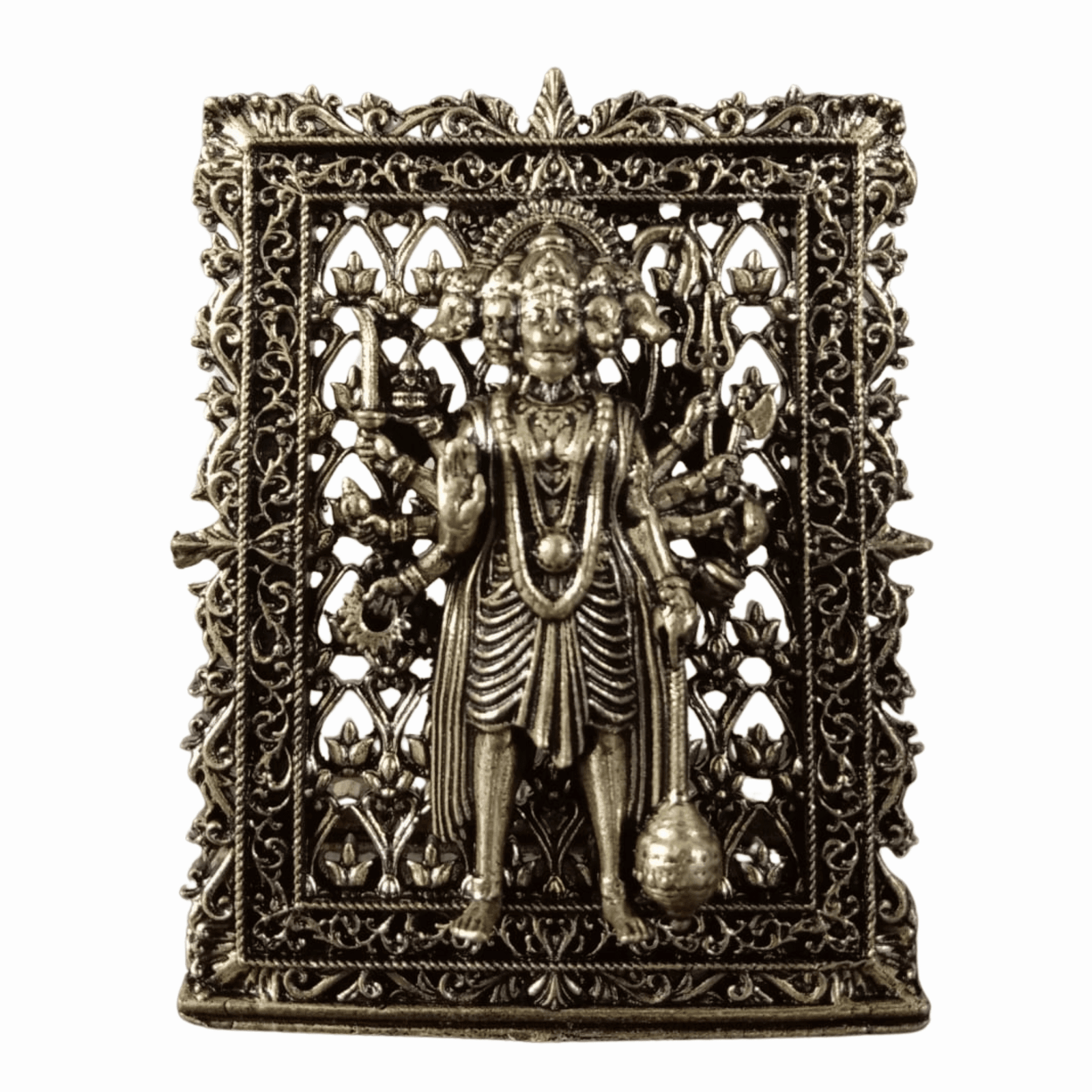KALARAMBH Brass Hanuman Standing Frame 2.9 Inch, 1 Pcs KALARAMBH Brass Hanuman Standing Frame 2.9 Inch, 1 Pcs