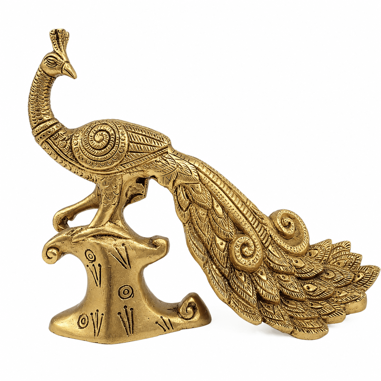 Brass Peacock 6.1 Inch KBH11074 Brass Peacock 6.1 Inch KBH11074