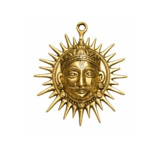 KALARAMBH Brass Sun Wall Hanging 5.8 Inch, 1 Pcs
