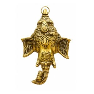 KALARAMBH Aluminium Ganesha Wall Hanging 6.5 Inch, 1 Pcs