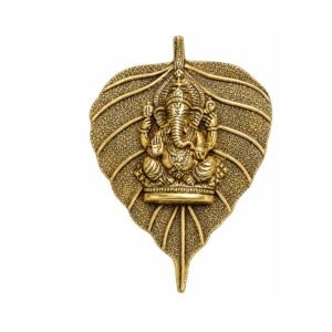 KALARAMBH Aluminium Ganesha Wall Hanging 5.4 Inch, 1 Pcs