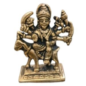 KALARAMBH Brass Meldi Maa 3 Inch, 1 Pcs