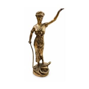 KALARAMBH Brass Justice Lady 9 Inch, 1 Pcs