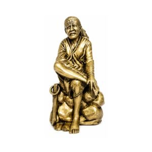 KALARAMBH Brass Sai Baba 2.2 Inch, 1 Pcs