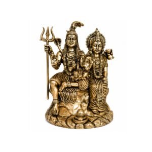 KALARAMBH Brass Shiv Family 3.5 Inch, 1 Pcs