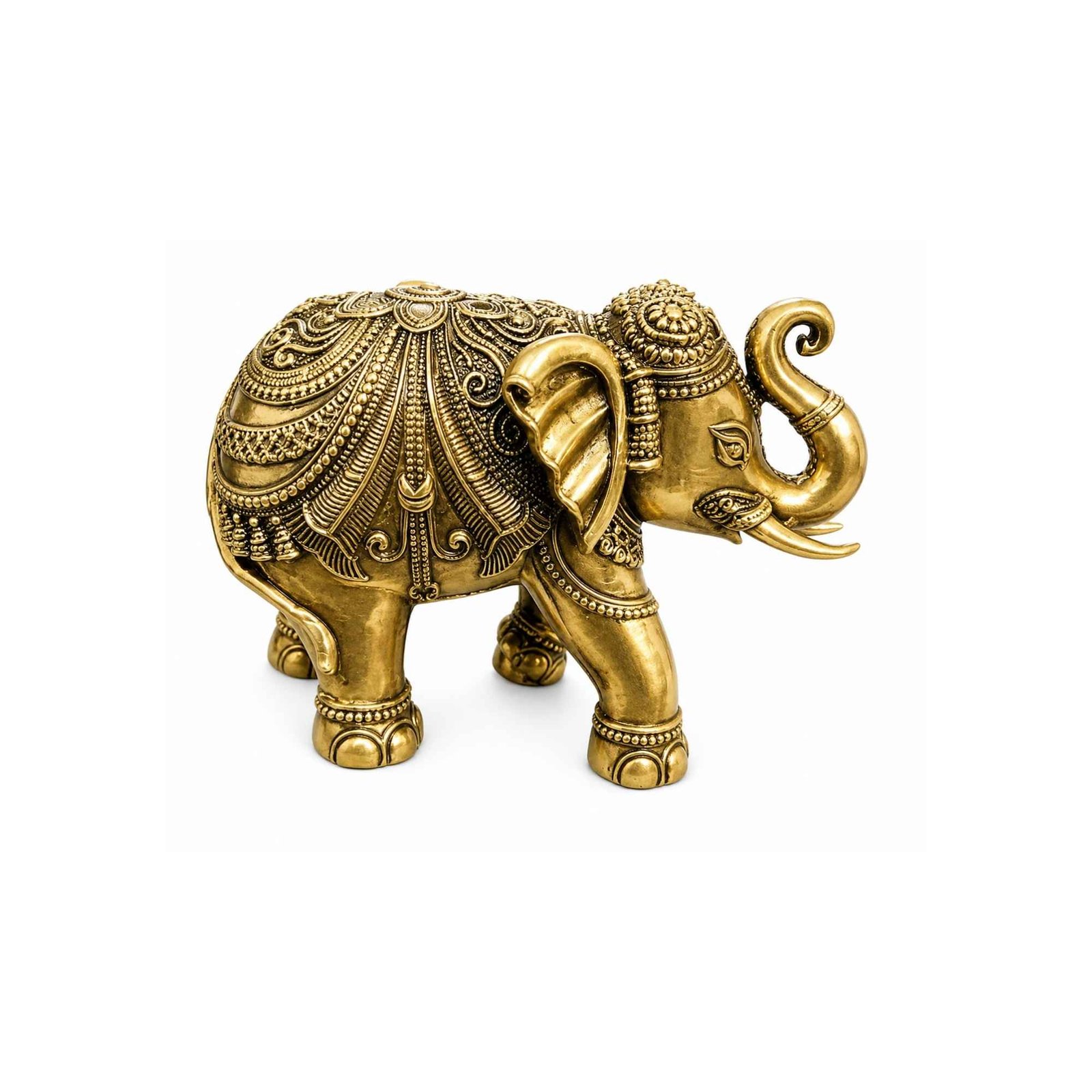 KALARAMBH Brass Elephant 3.8 Inch, 1 Pcs KALARAMBH Brass Elephant 3.8 Inch, 1 Pcs