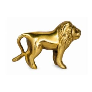 KALARAMBH Brass Lion Standing Small 2.5 Inch, 1 Pcs